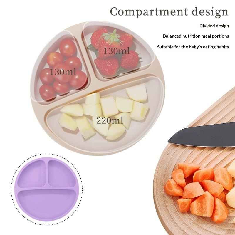 Silicone Divided Feeding Tray for Babies