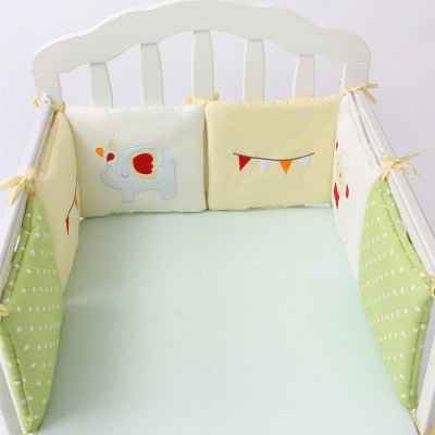 Cotton Padded Crib Bumper Bed Set
