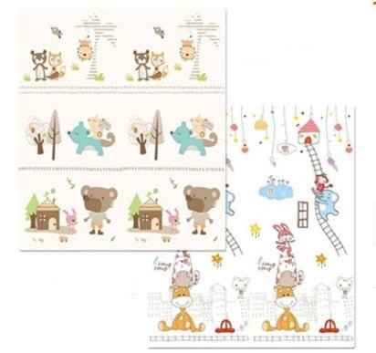 Foldable Foam Play Mat with Cartoon Print