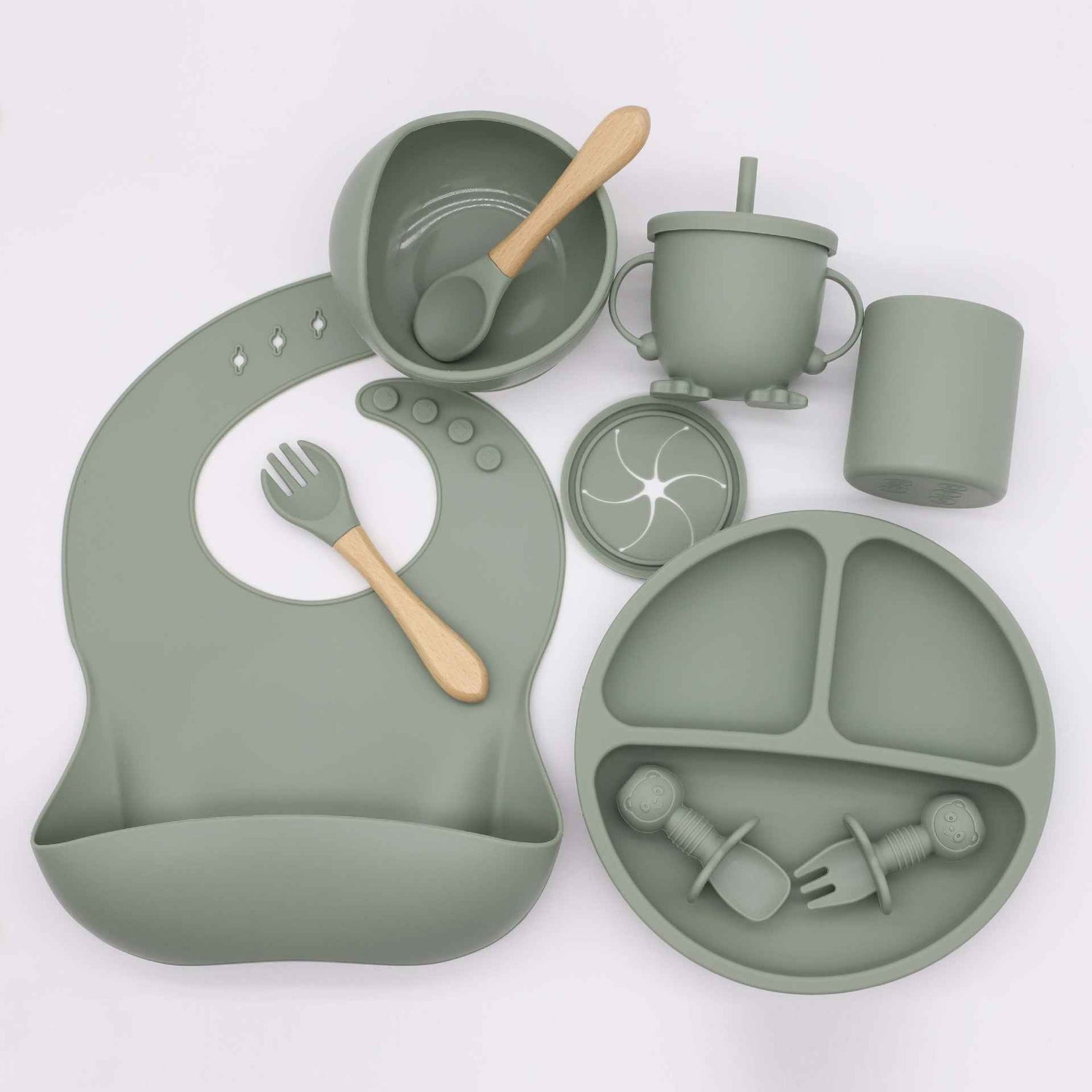 Silicone Baby Weaning Feeding Set
