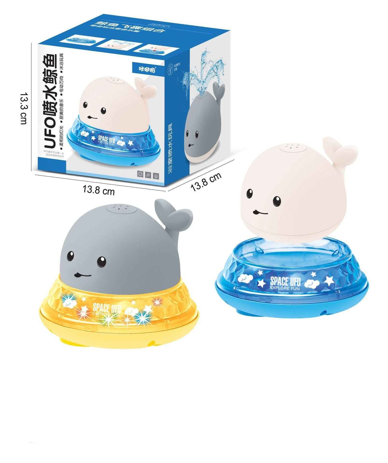 Whale Spray Bath Toy with LED Light &amp; Music