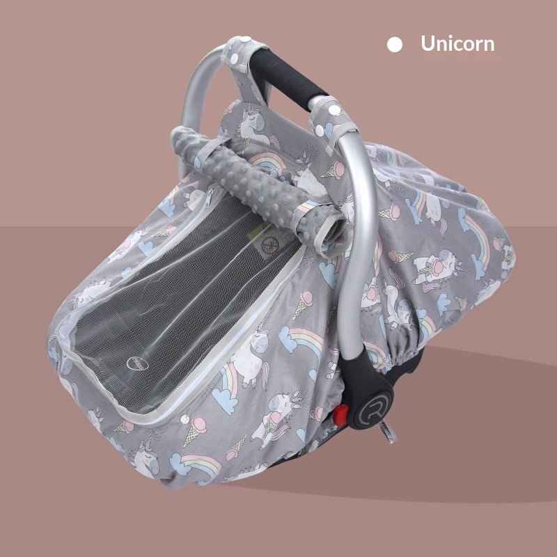 Baby Car Seat Canopy Cover with Mosquito Net