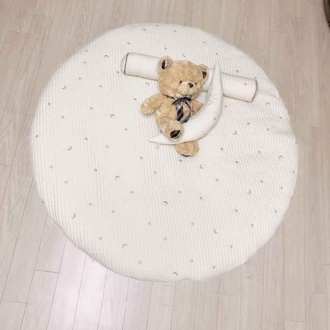 Thick Embroidered Play Mat Cushion for Kids Room