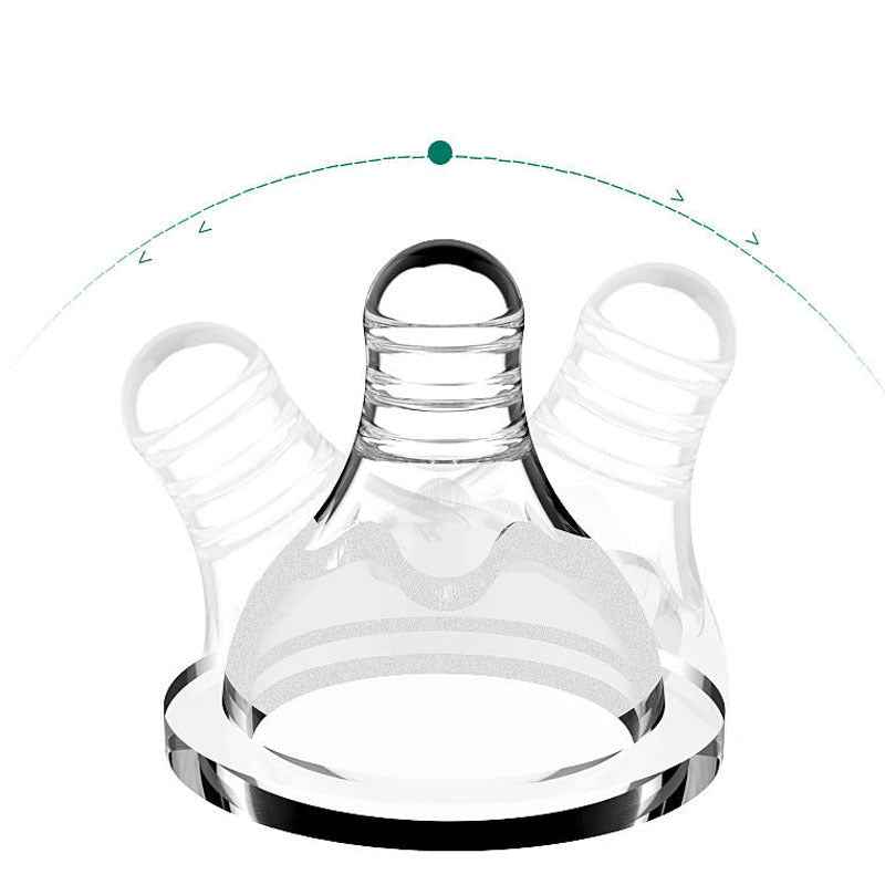 Wide-Neck Baby Bottle with Handles