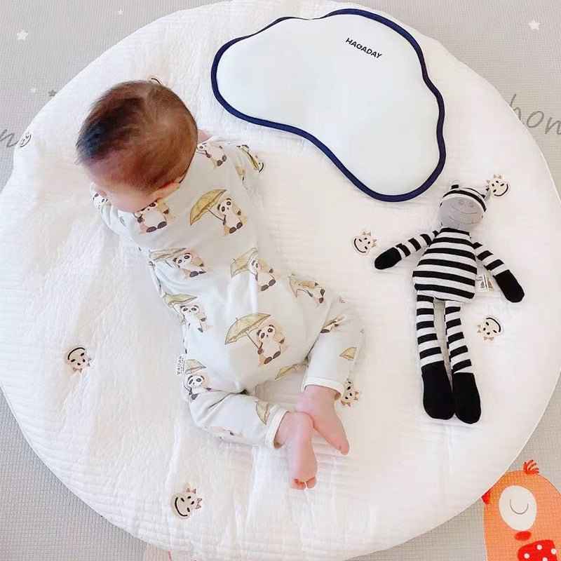 Thick Embroidered Play Mat Cushion for Kids Room