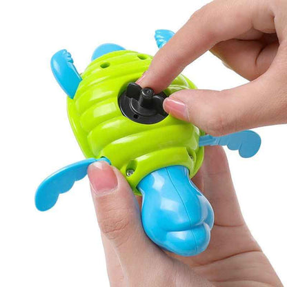 Wind-Up Tortoise Bath Toy for Babies
