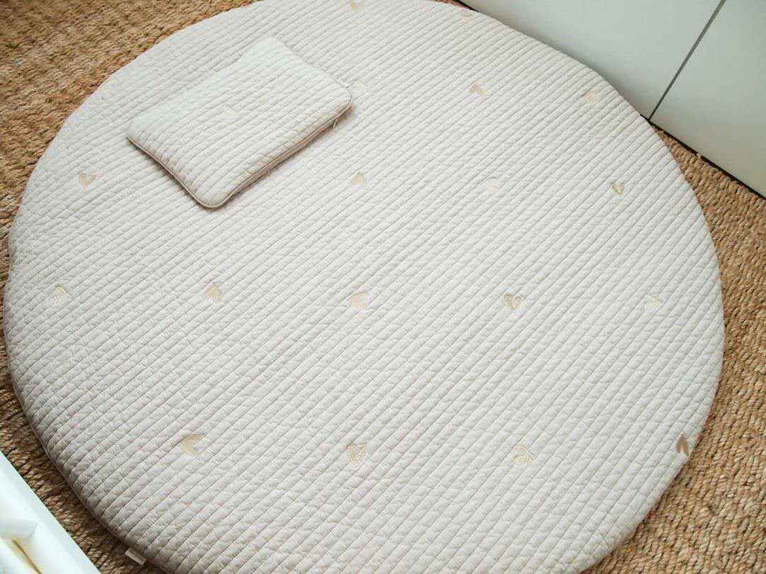 Thick Embroidered Play Mat Cushion for Kids Room
